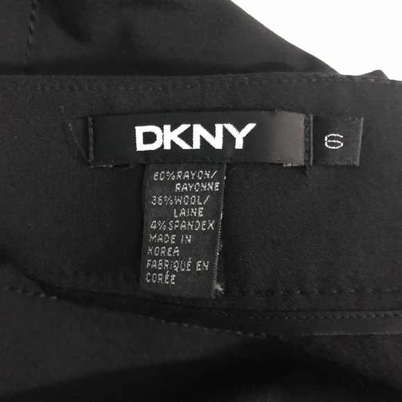 DKNY Black Wool Blend Pencil Skirt - Picture 5 of 6